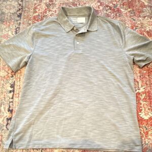 Saddlebred Men's Polo Shirt - Gray XL Comfort Performance Short Sleeve